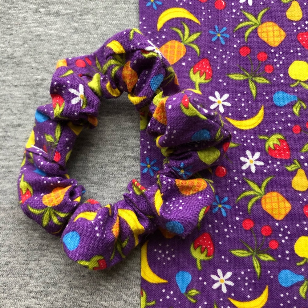 Fruit Themed Handmade Scrunchies